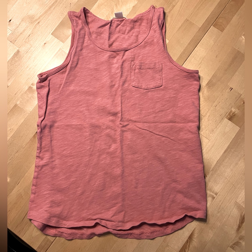 Crewcuts pink tank top 8-9